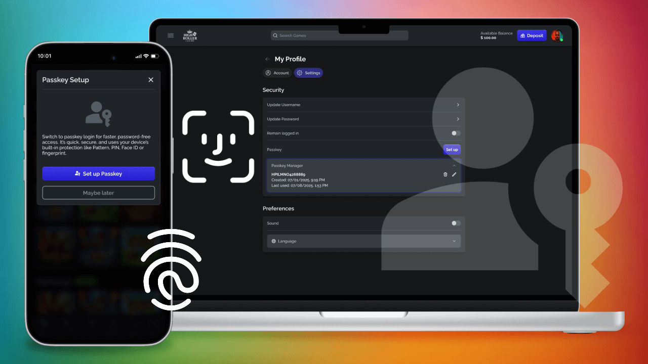 Passkey Adoption in Casino Lobby
